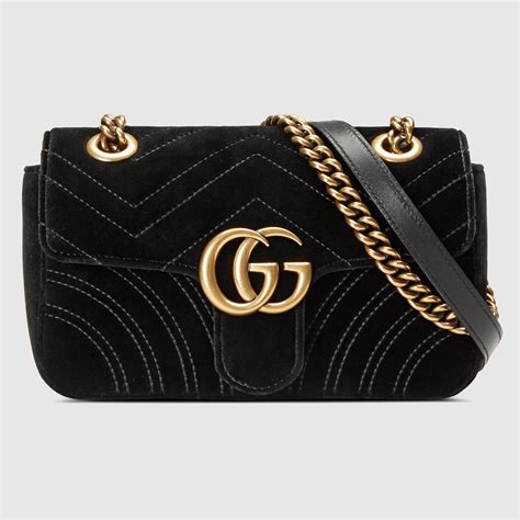 gucci mini velvet black|black Gucci velvet bag.